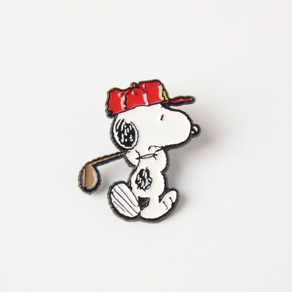 Peanuts Snoopy Sport Enamel Pin Badge - Golf
