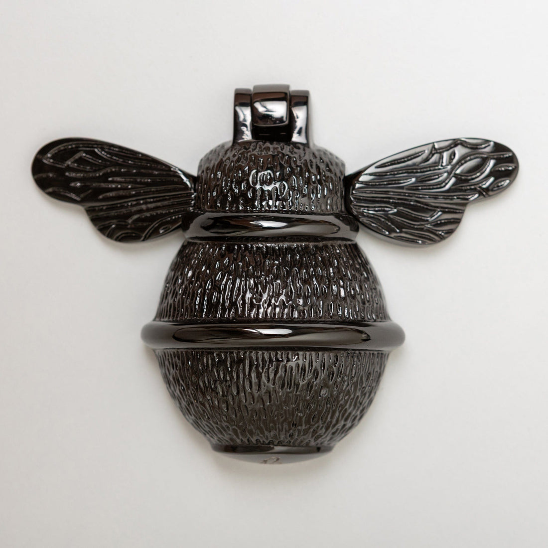 Brass Bee Door Knocker - Black Nickel Finish