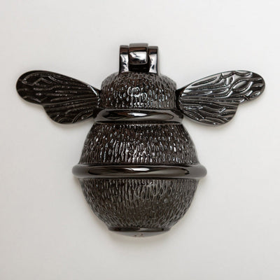Brass Bee Door Knocker - Black Nickel Finish