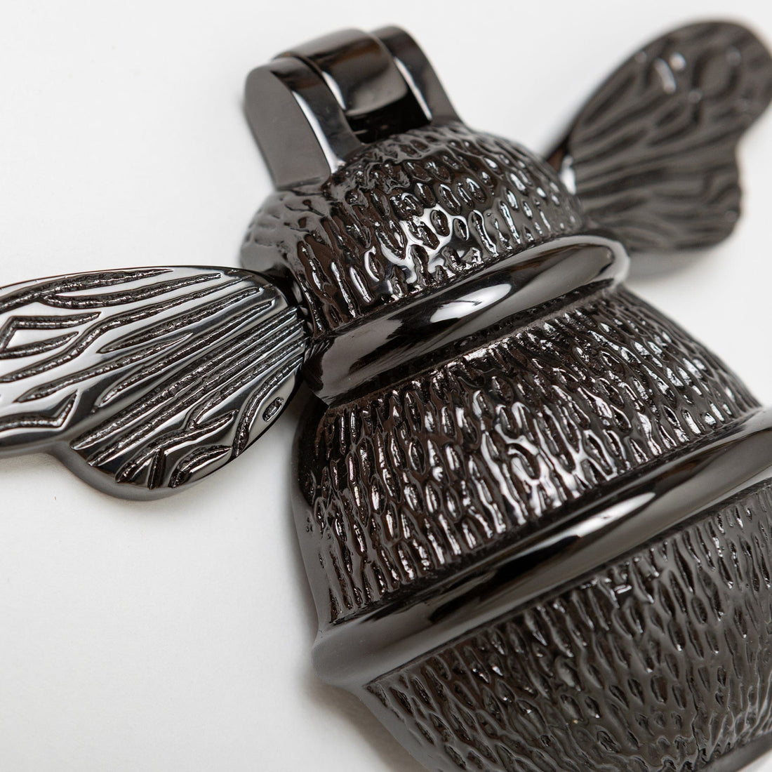 Brass Bee Door Knocker - Black Nickel Finish