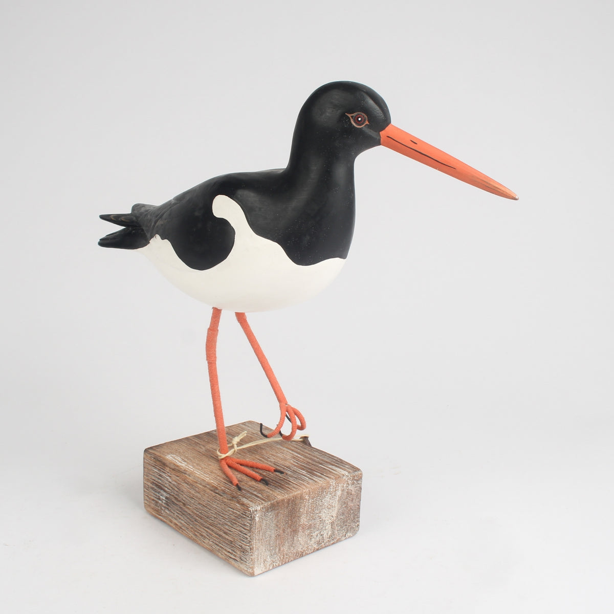 Hand Carved Oystercatcher By Archipelago On Wooden Base