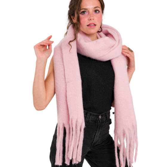 Plain Scarf  - Pink