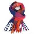 Tartan Winter Scarf - Pink/Blue