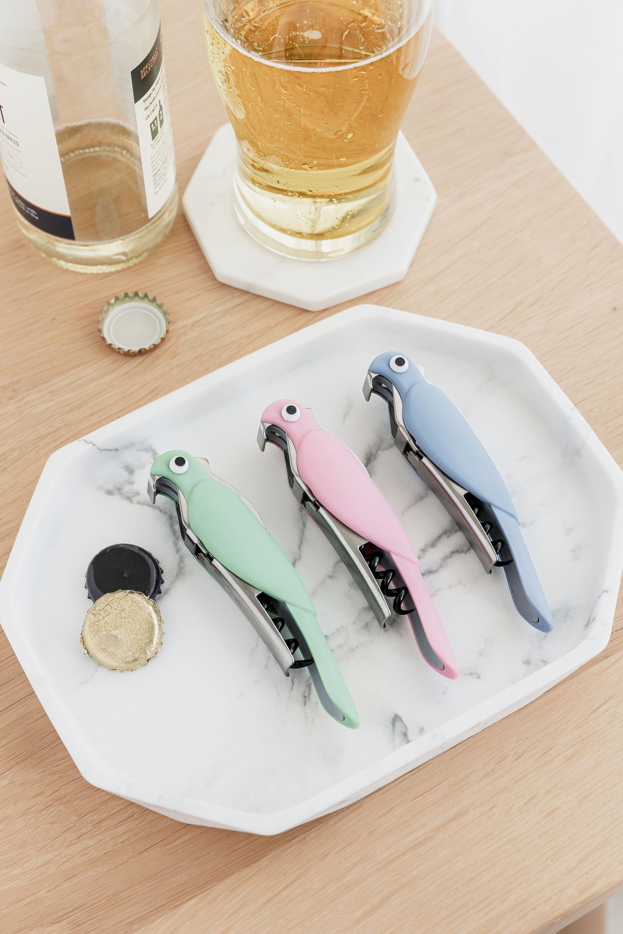 Waiter's Friend - Budgie Bottle Opener - Blue