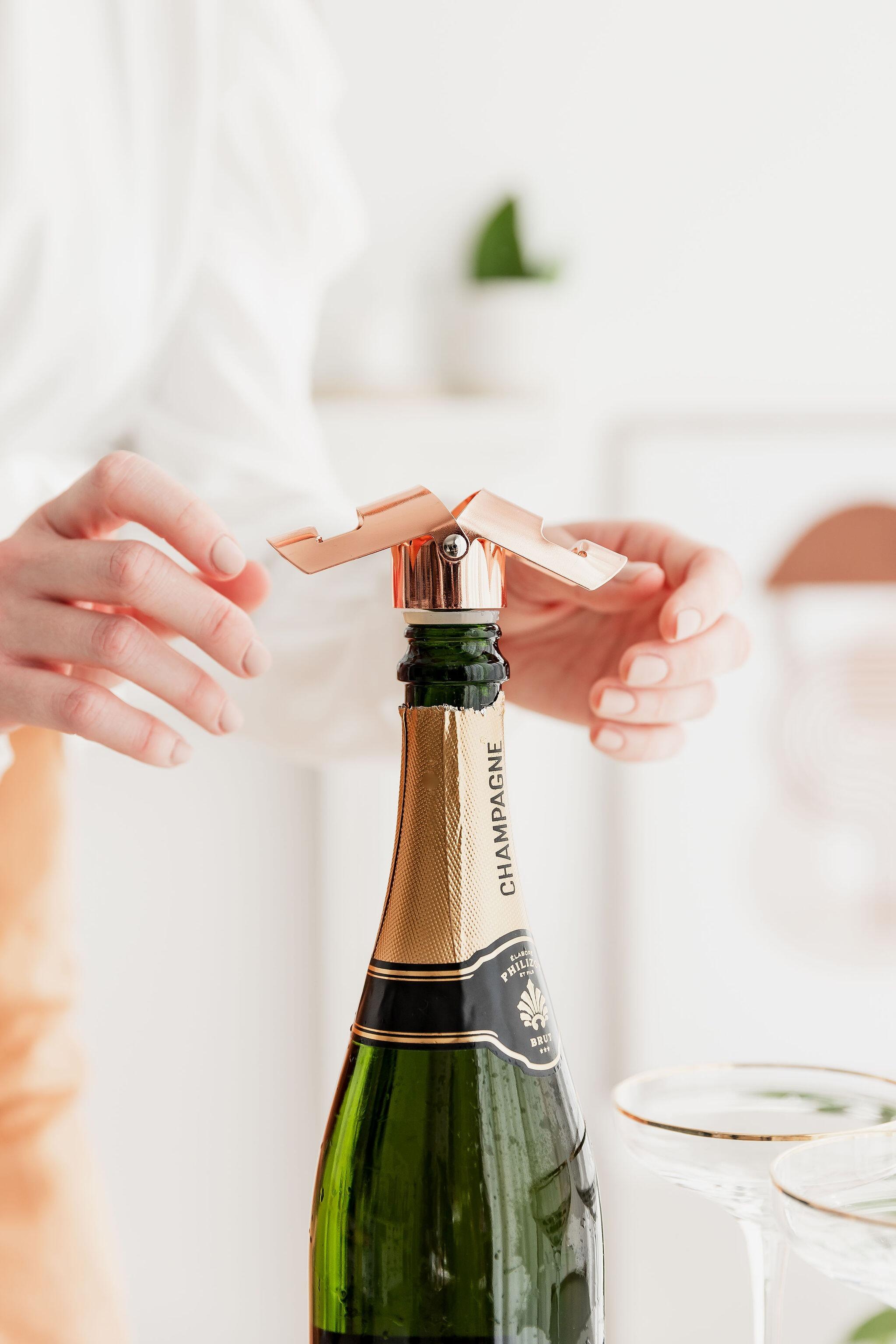 Champagne Bottle Stopper - rose Gold