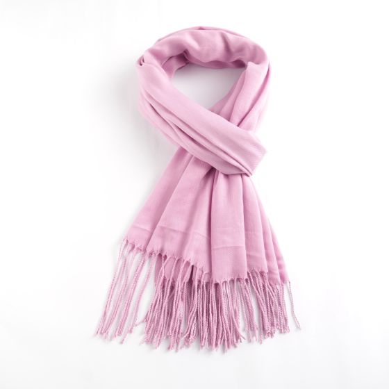 Block colour Pashmina -Lilac