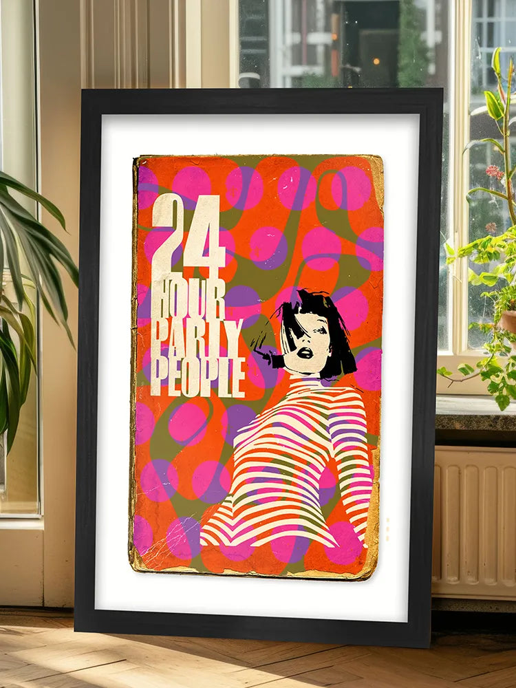 24 Hour Party People - A3 Music Poster Print