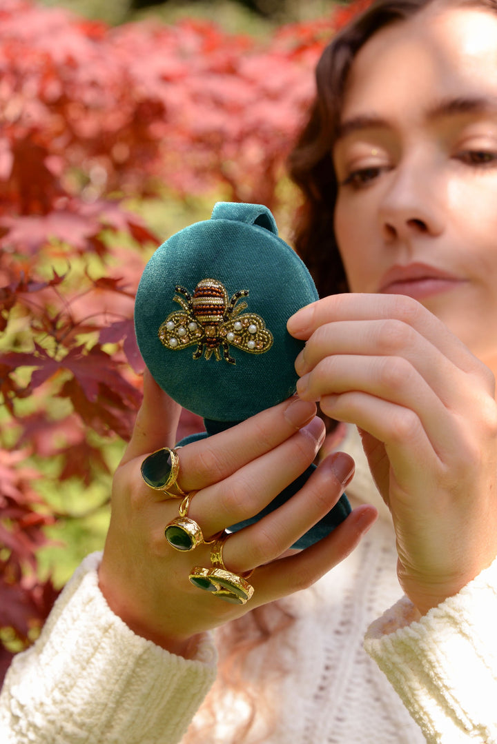 Golden Bee Compact Mirror