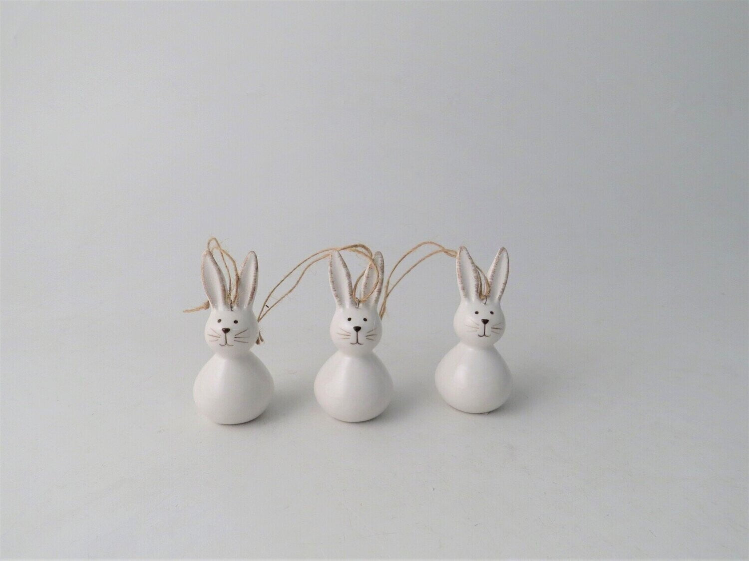 Ceramic Rabbit Figure Hanging Decoration