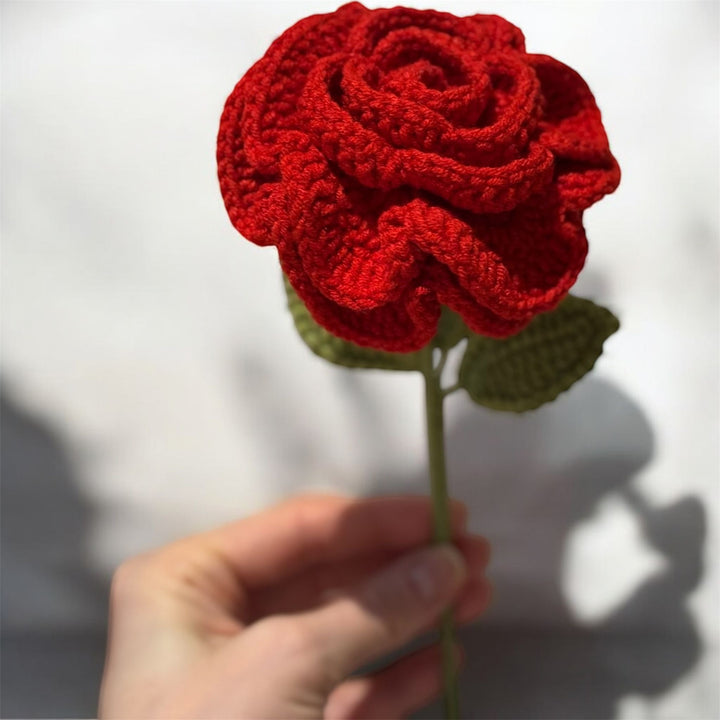 Single Crochet Rose Stem