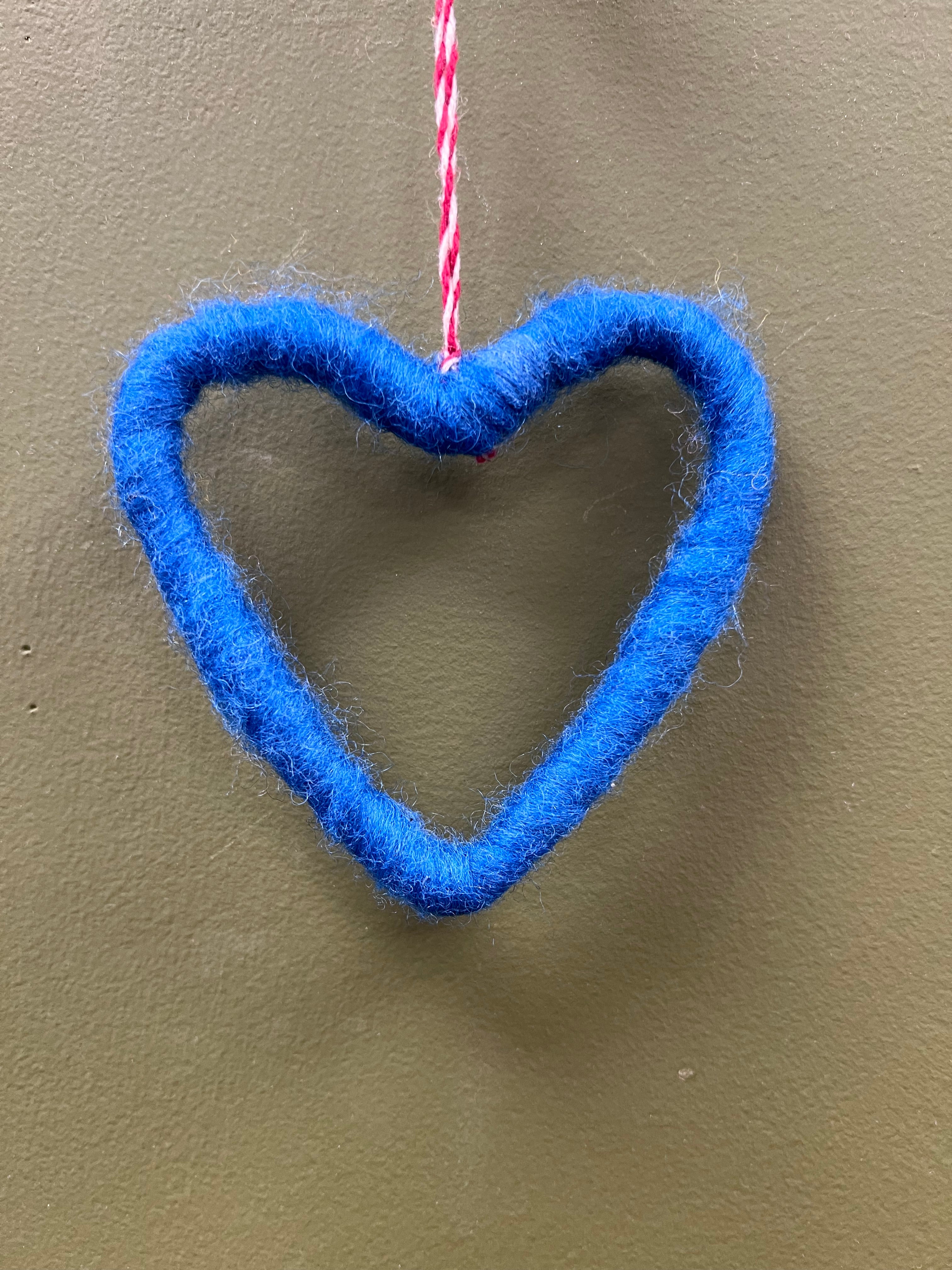 Felt Heart Hanging Decoration