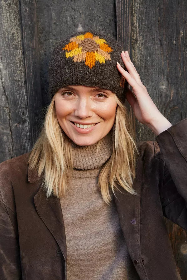 Sunflower Beanie hat