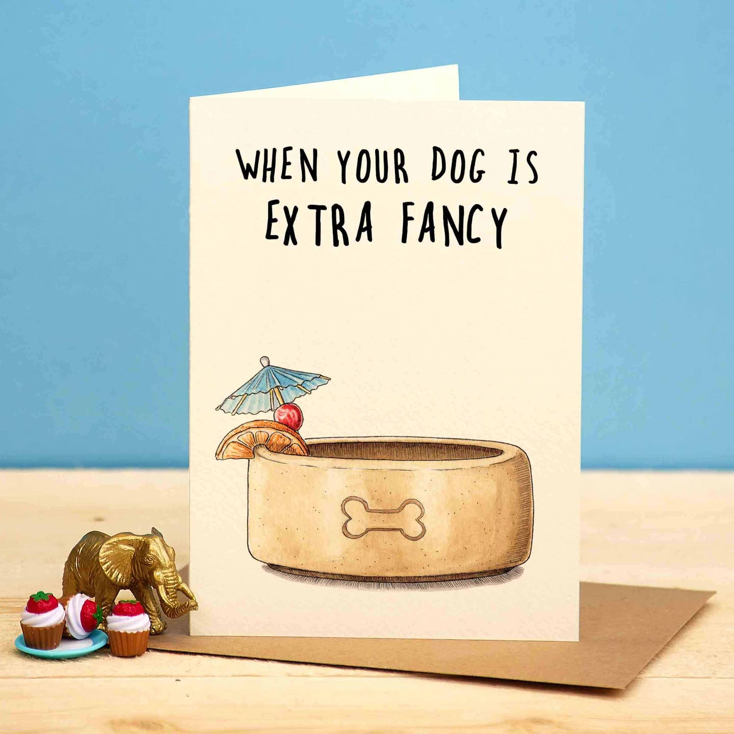 Fancy Dog Funny Greetings Card