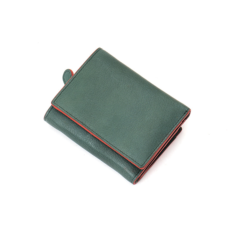 Luna Small Trifold Purse - Green