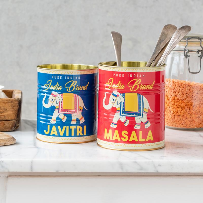 Medium Storage Tins (Set of 2) - Masala and Javitri