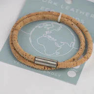 Cork Leather Double Eco Band - Natural