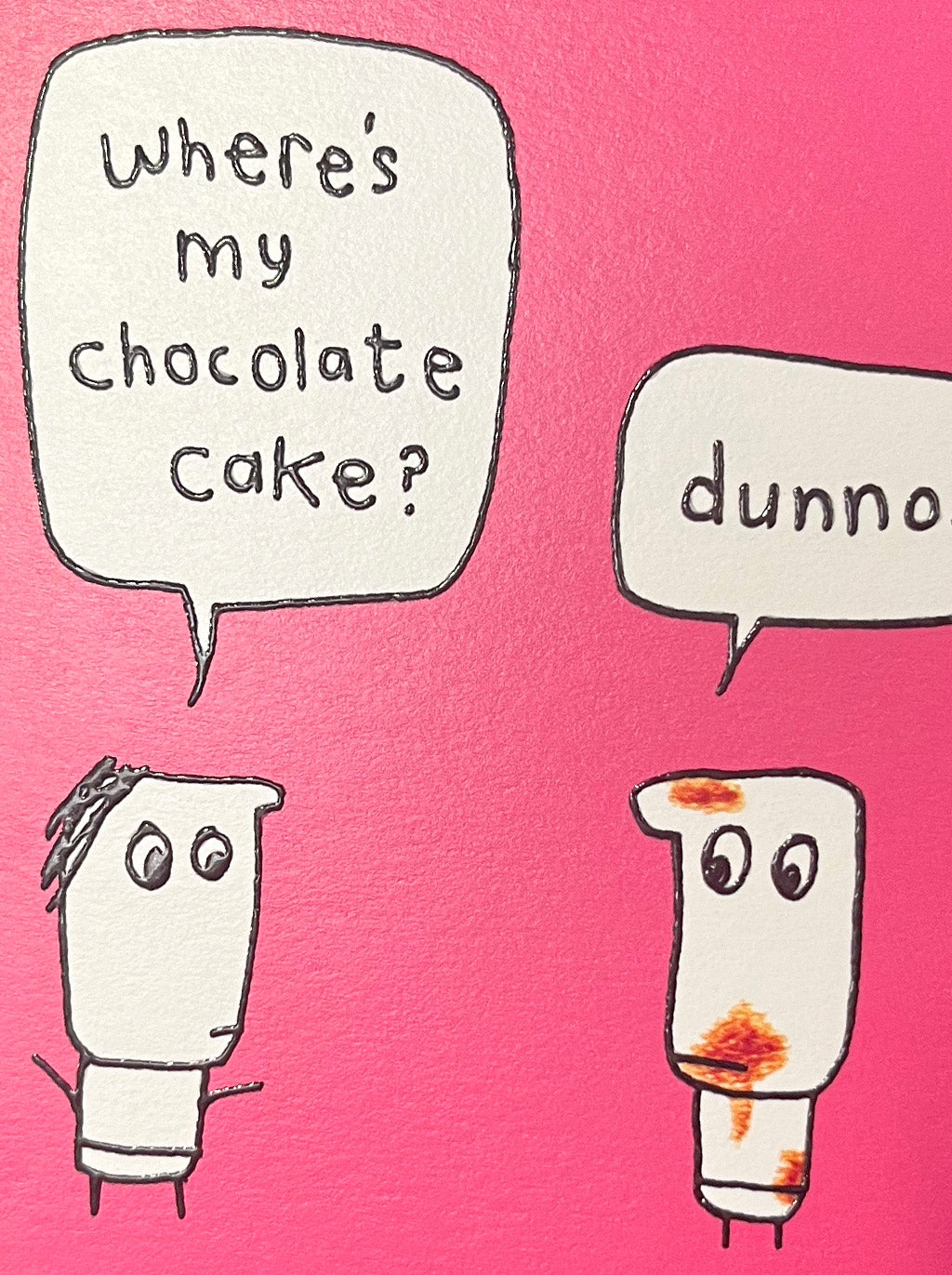Chocolate Cake Birthday Card