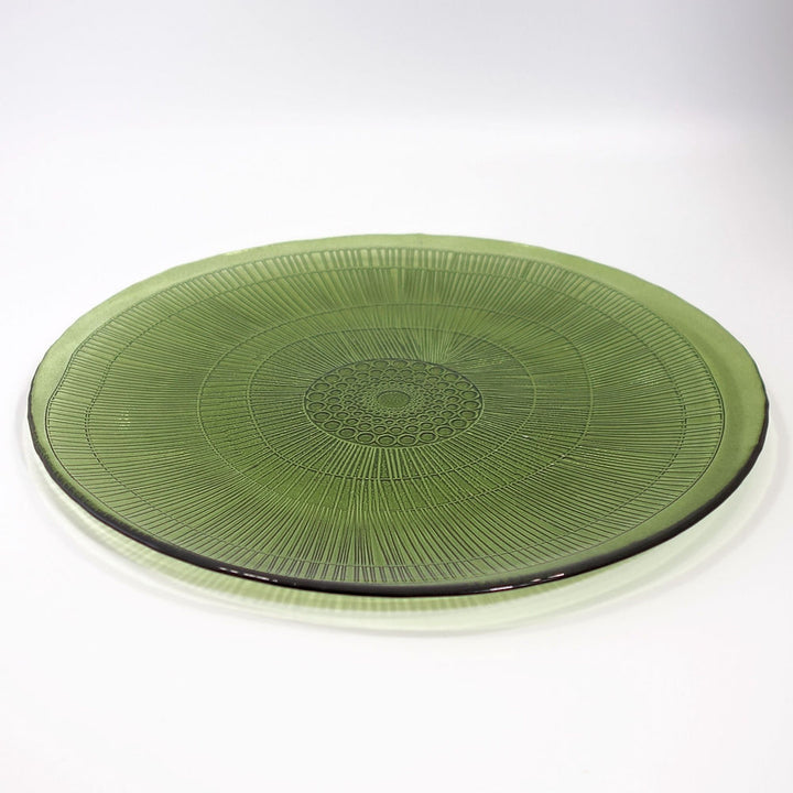 Zenda 32cm platter  - Recycled Glass