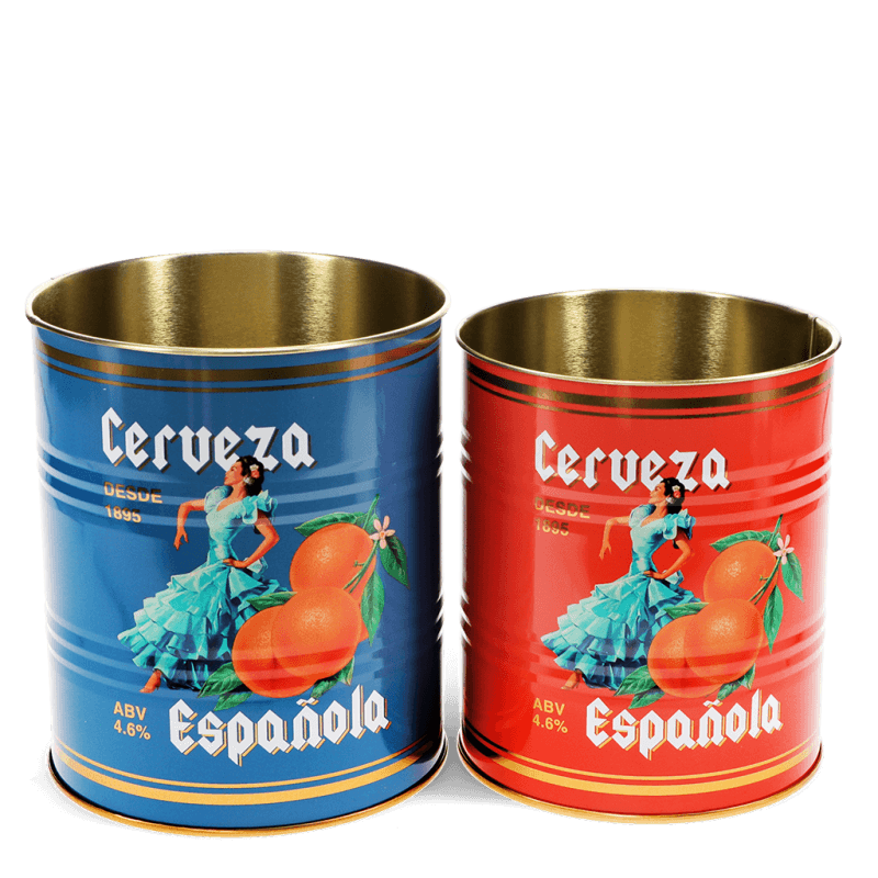 Medium Storage Tins (Set of 2) - Cerveza Española