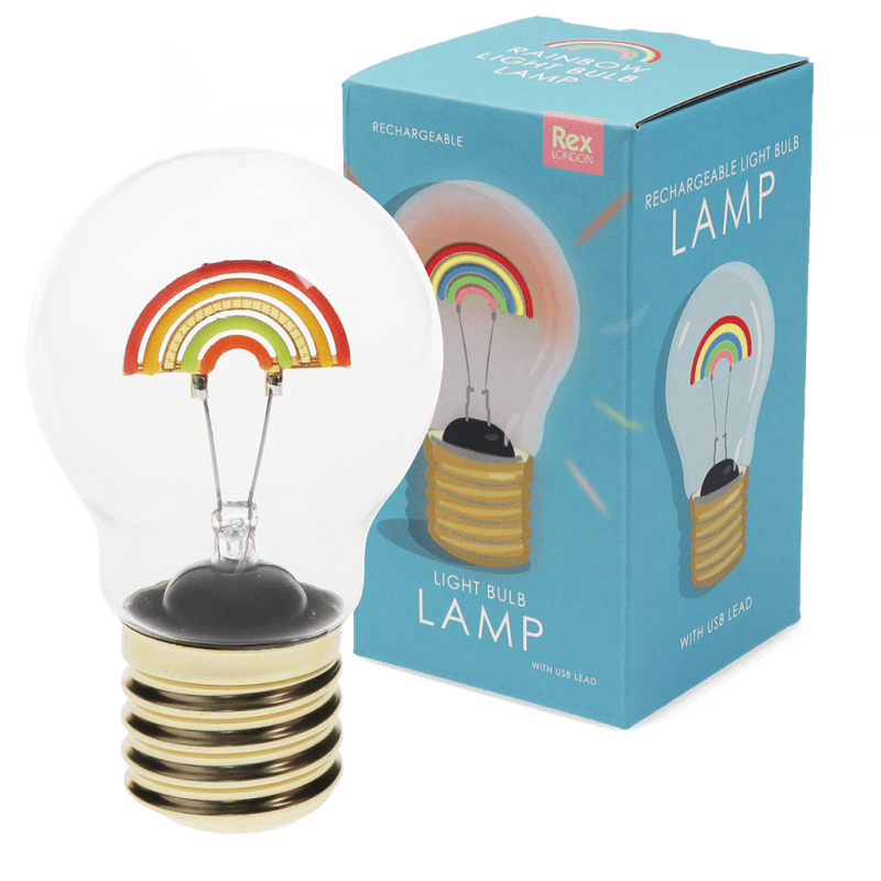 USB Rechargeable Light Bulb Lamp - Rainbow