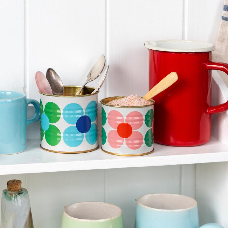 Mini Storage Tins (Set of 2) - Daisy