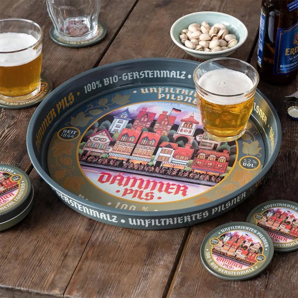 Round Metal Serving Tray -Dammer Pils