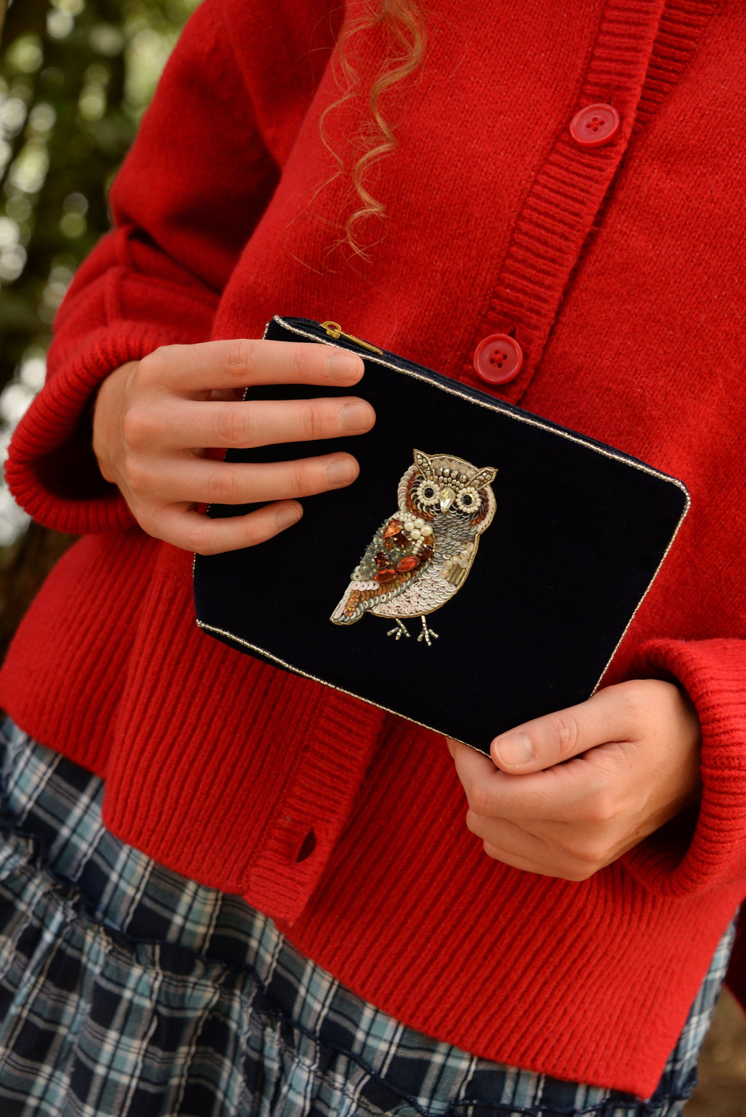 Owl Motif Purse - Medium