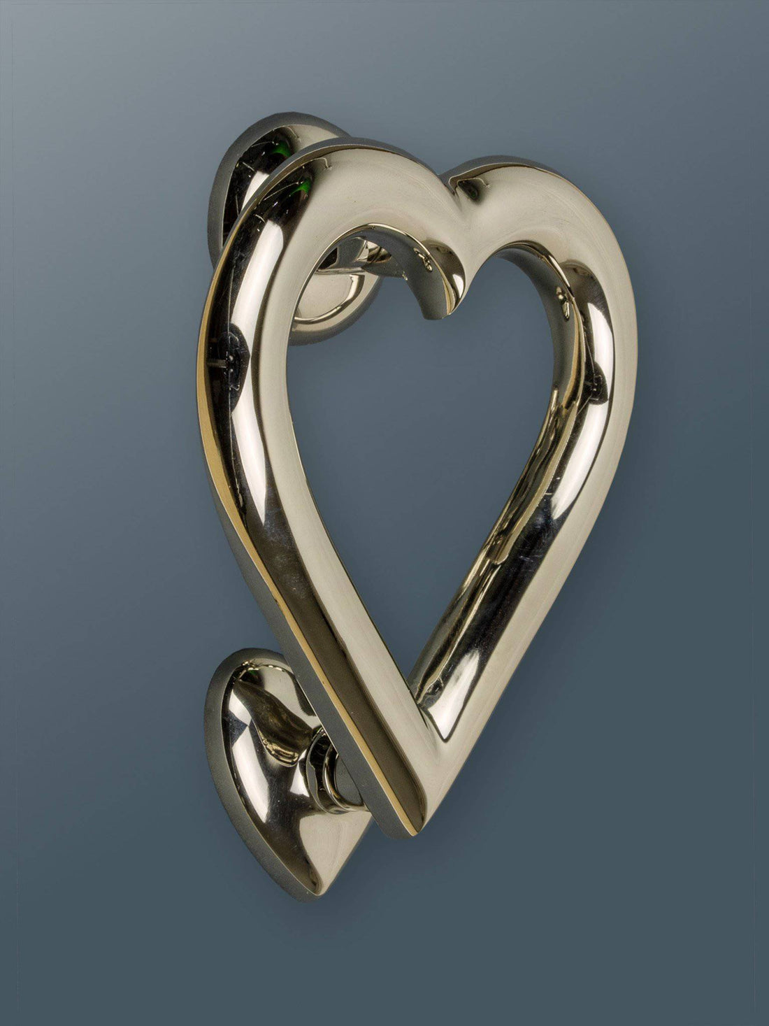 Heart Door Knocker - Nickel