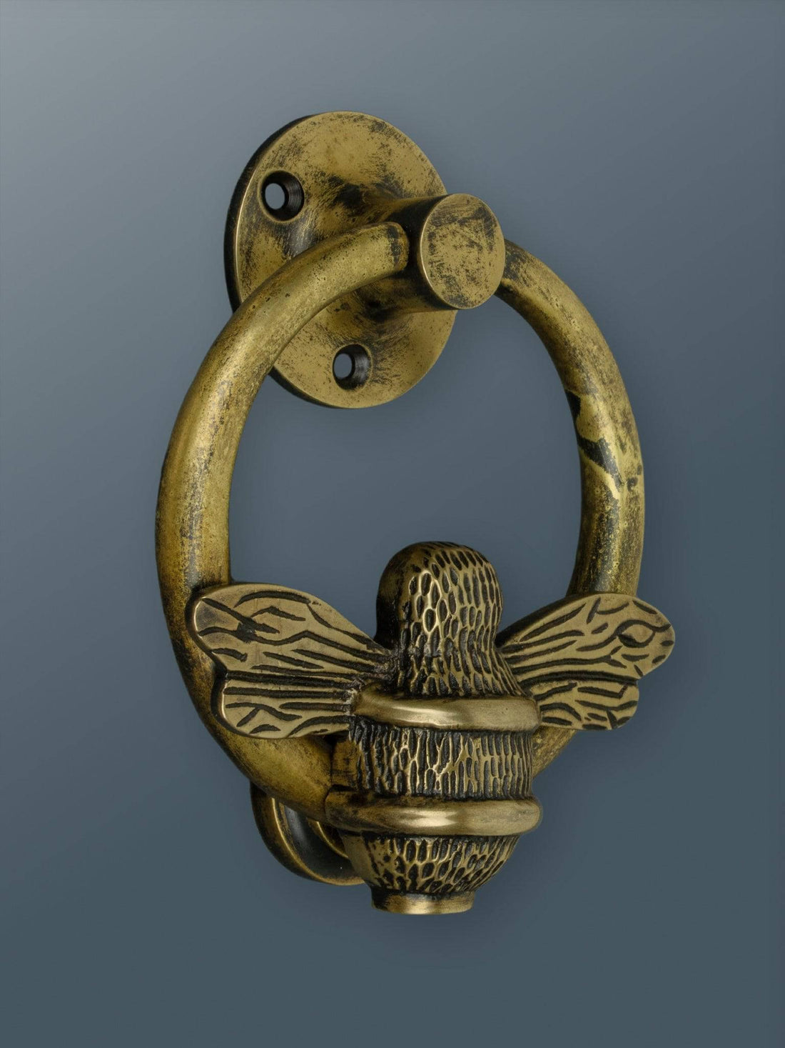 Bumble Bee Ring Door Knocker - Heritage Finish