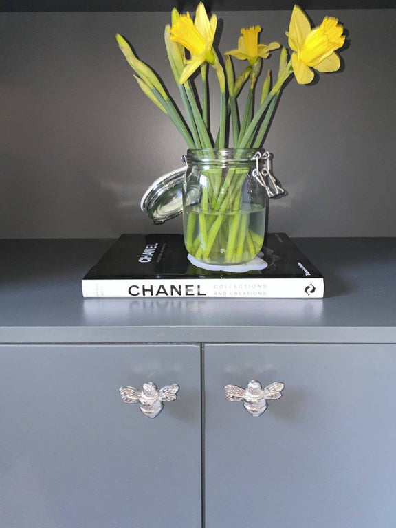 Bee Drawer Knob - Nickle Finish