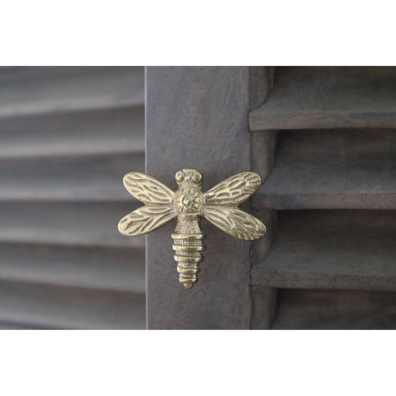 Dragonfly Drawer Knob - Brass Finish