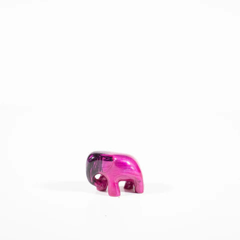 Elephant Ornament, Trunk down  - Brushed Pink