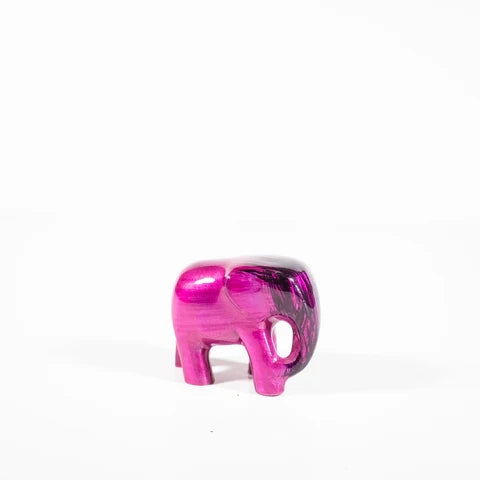 Elephant Ornament, Trunk down  - Brushed Pink