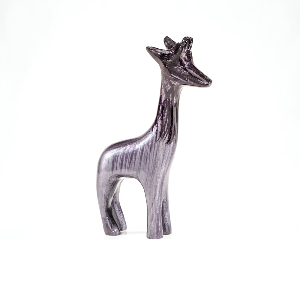 Giraffe Ornament -  Brushed Black