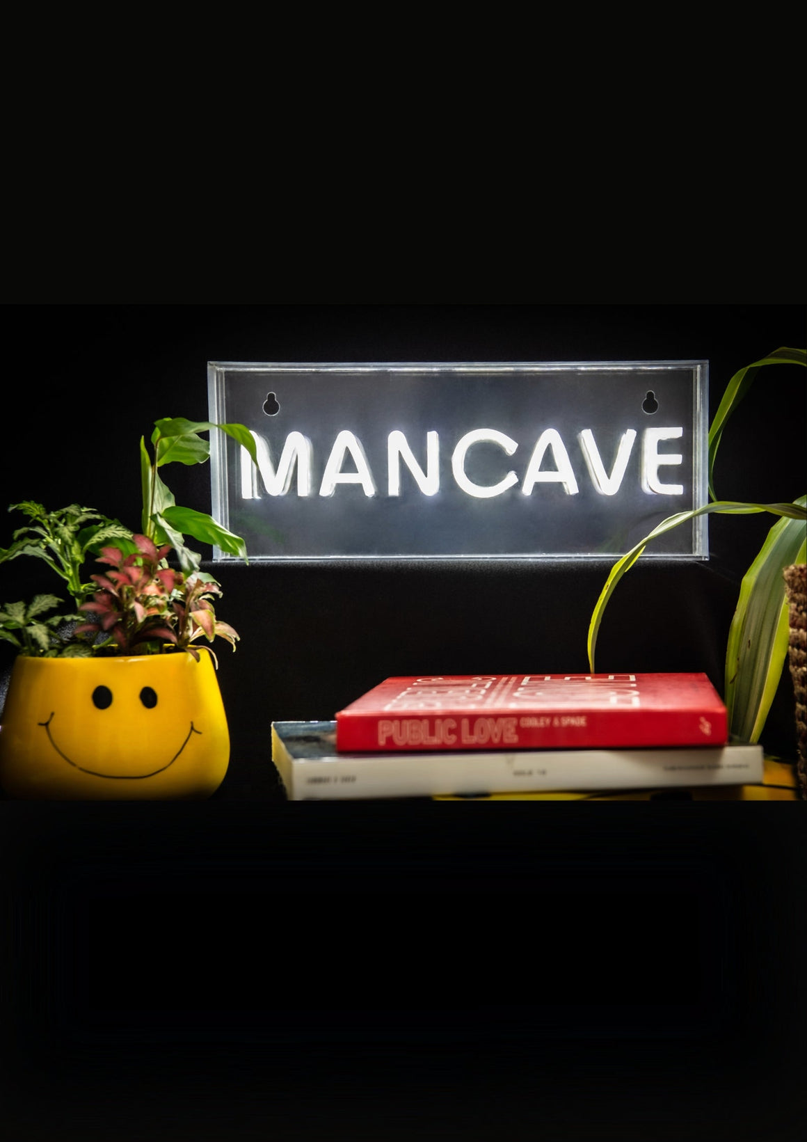 MANCAVE White Neon LED Neon Acrylic Light Box