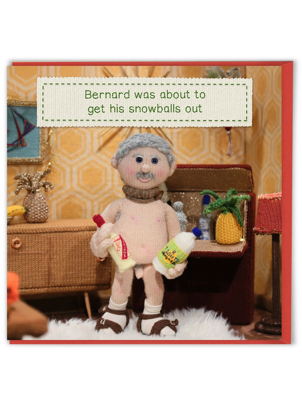 Snowballs Out - Funny Christmas Card