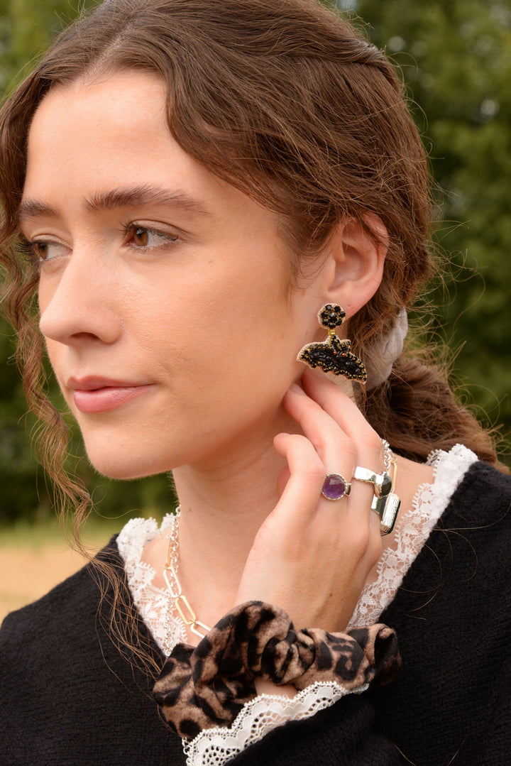 Bat Drop Earrings