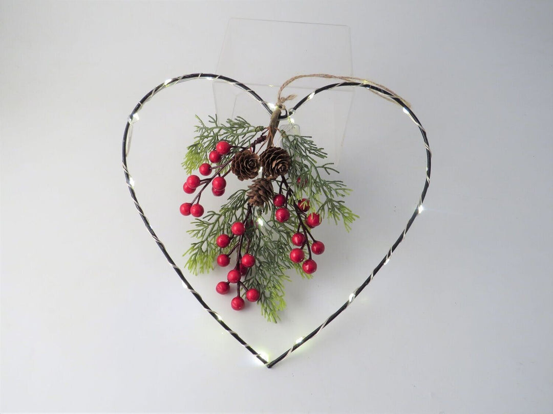 Hanging Heart with Berry Decoration
