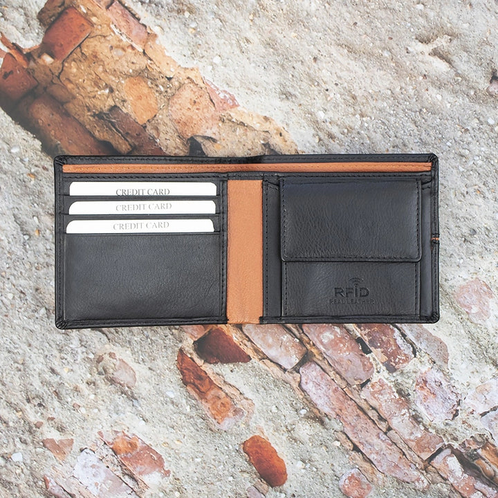 Alpha Bifold Wallet - Black