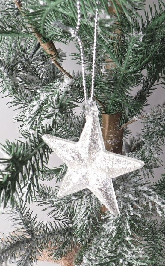 Glitter Star Tree Decoration