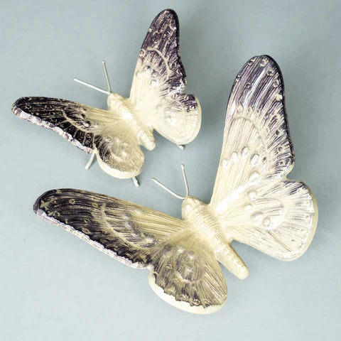 Butterfly Ornament - Brushed Silver