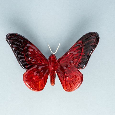 Butterfly Ornament - Brushed Red