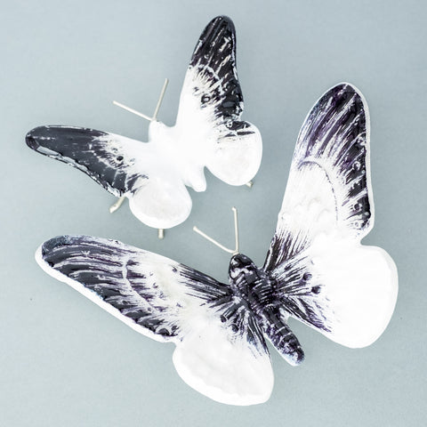 Butterfly Ornament - Black And White