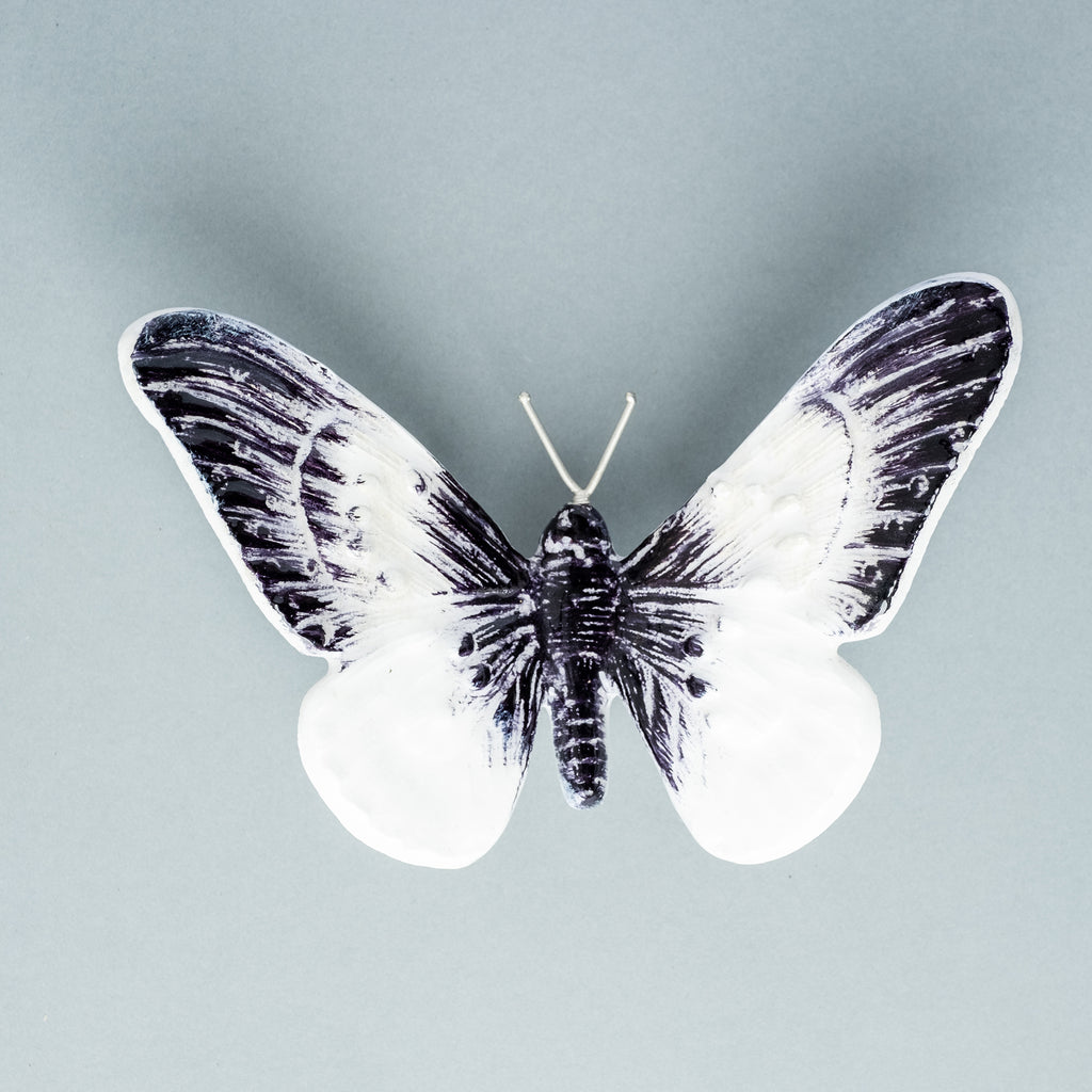 Butterfly Ornament - Black And White