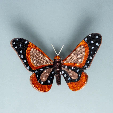 Butterfly Ornament - Orange & Black