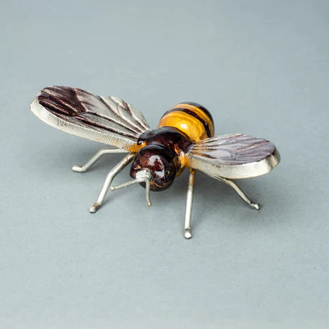 Bee Ornament - Silver Wing