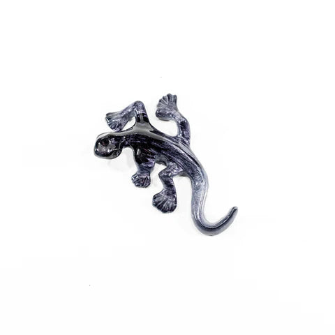 Gecko Ornament - Brushed Black