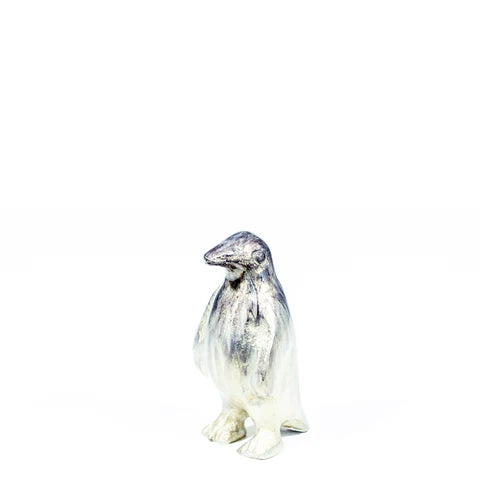 Penguin Ornament - Brushed Silver