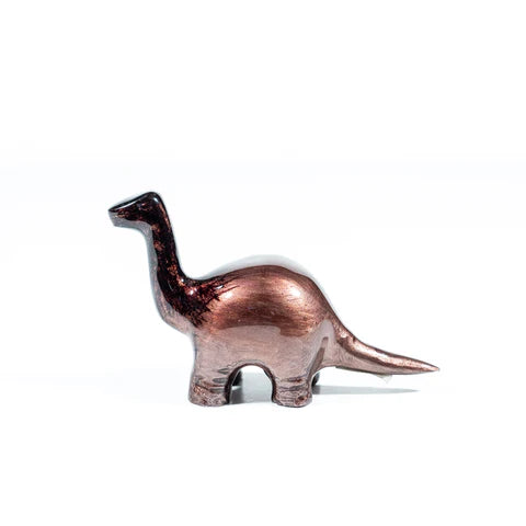 Nessie Dinosaur Ornament - Brushed Brown