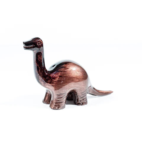 Nessie Dinosaur Ornament - Brushed Brown